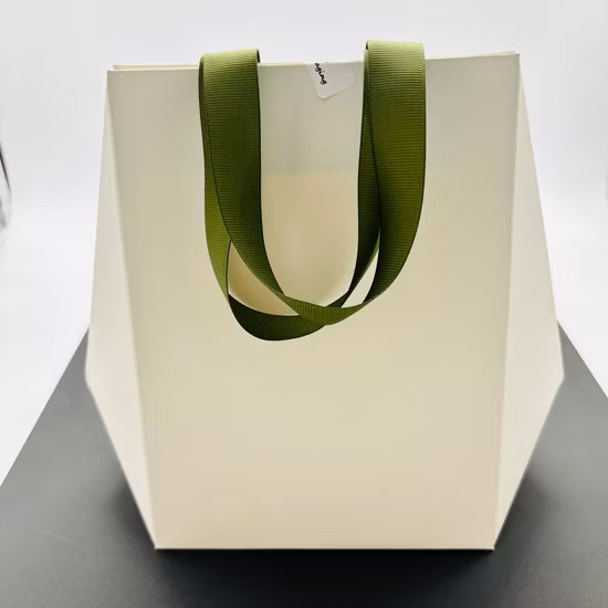 Saco de presente de compras com impressão de papel cosmético personalizado de alta qualidade
